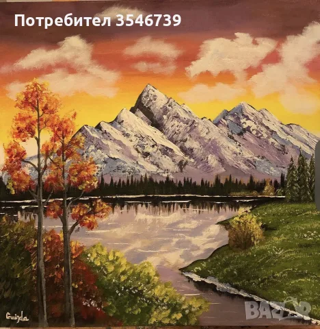 50x 50cm Mountain View