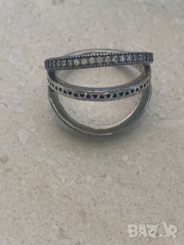  Пандора оригинален сребърен пръстен , снимка 3 - Пръстени - 31765279
