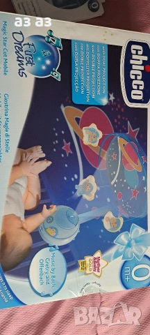 Chicco magic stars-музикална въртележка,проектор,нощна лампа с дистанционно, снимка 3 - Детски нощни лампи - 53183637