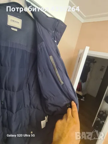 Мъжко зимно яке GEOX Respira XXL с естествен пух , снимка 5 - Якета - 56099217