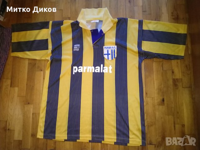 Парма фенска тениска от  периода на Христо Стоичков, снимка 1 - Футбол - 29226523