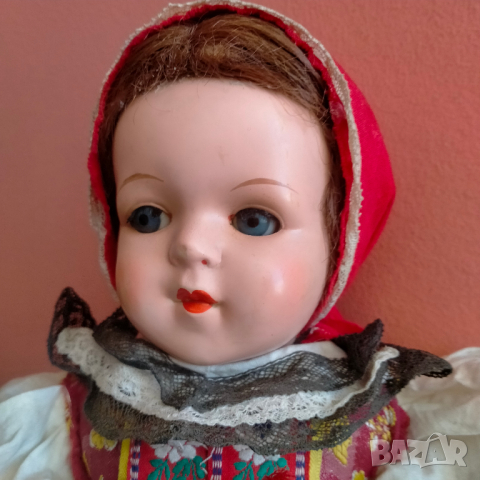 Колекционерска кукла народна носия Чехословакия ретро Celluloid 35 см