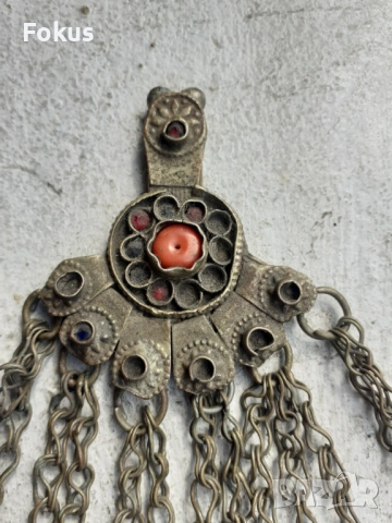 Стара трепка накит забодка, снимка 2 - Антикварни и старинни предмети - 53333824