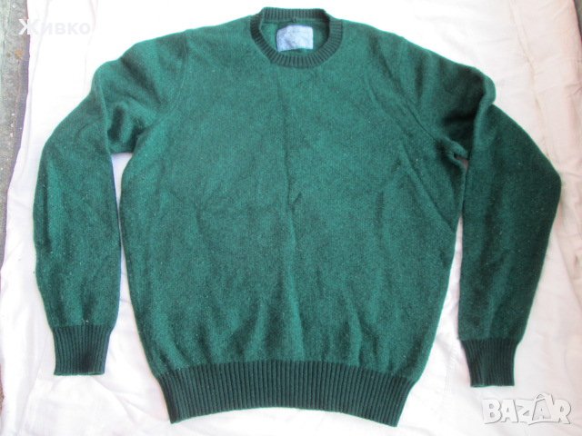 FALCONERI тъмно зелен пуловер от вълна размер L.