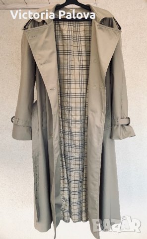 Идеален модерен тренчкот/шлифер DELMOD, снимка 7 - Палта, манта - 39742840