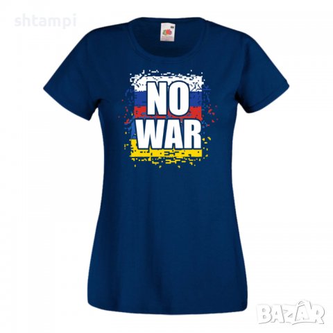 Дамска Тениска Украйна No War , снимка 4 - Тениски - 37011406