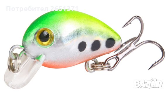 воблери мини, изкуствена примамка - 4,5 см. и 3 см. , снимка 6 - Стръв и захранки - 30831139