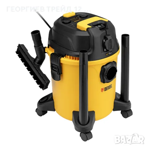 Строителна прахосмукачка EVC20, 1400 W, резервоар 20 л, маркуч 3 м, букса с автосинхр/Denzel-282027