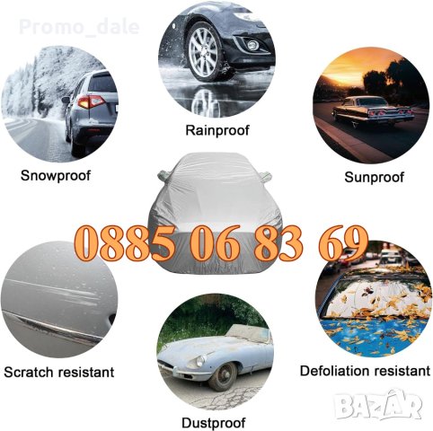 Покривало за кола с размер M: 430 х 160 х 120 см, PEVA материал с голяма устойчивост, снимка 2 - Аксесоари и консумативи - 42571626