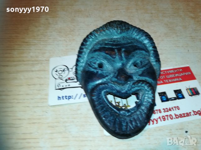 маска-патина-10х7х4см-внос швеицария, снимка 7 - Колекции - 30016555