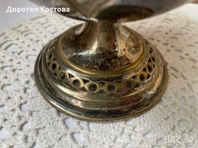 Красива посребрена бонбониера от Англия, снимка 7 - Антикварни и старинни предмети - 53332257