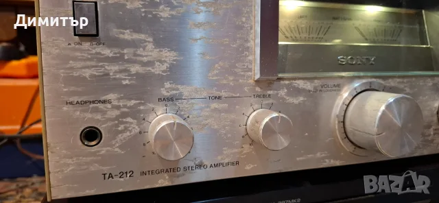 Sony TA-212 винтидж усилвател , снимка 3 - Ресийвъри, усилватели, смесителни пултове - 56232664
