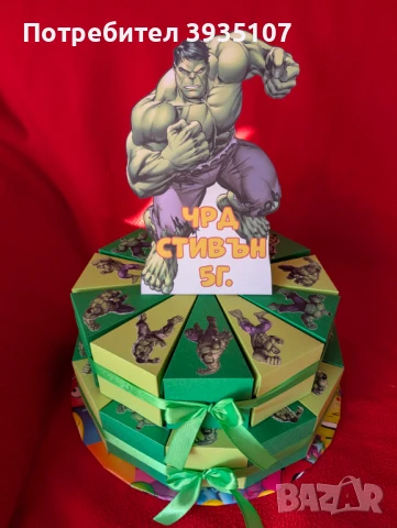 Картонена торта Смърфовете, снимка 17 - Други - 50867417