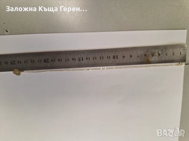 Детско златно колие - 0,82 гр., снимка 3 - Колиета, медальони, синджири - 56169165