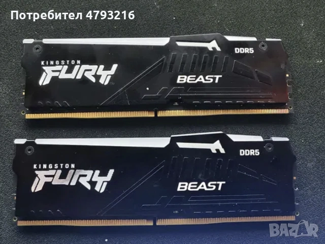 DDR5 1x32GBKingston 6000MT CL30 Hynix Die-A Гаранция 2030