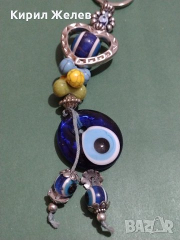 Ключодържател много красив стилен сувенир от Гърция стъкленото око на Назар амулет - 9470, снимка 2 - Други - 31205767