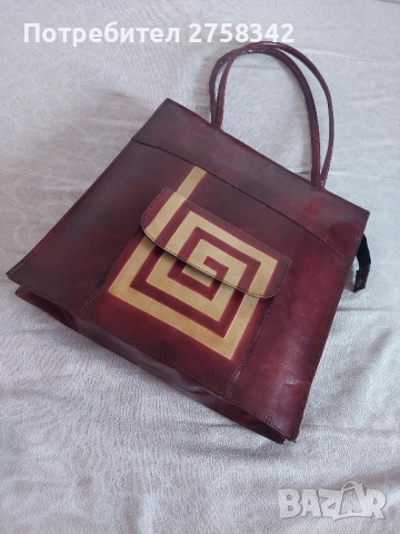 дамска чанта от естествена кожа