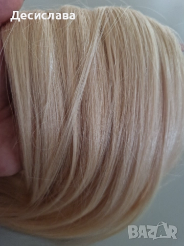 Естествена, гъста, руса коса подходяща трайно поставяне!, снимка 4 - Аксесоари за коса - 51482932