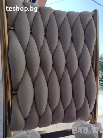 Трапезен стол модерен дизайн 2 броя комплект WOLTU цвят крем, снимка 6 - Столове - 51385127