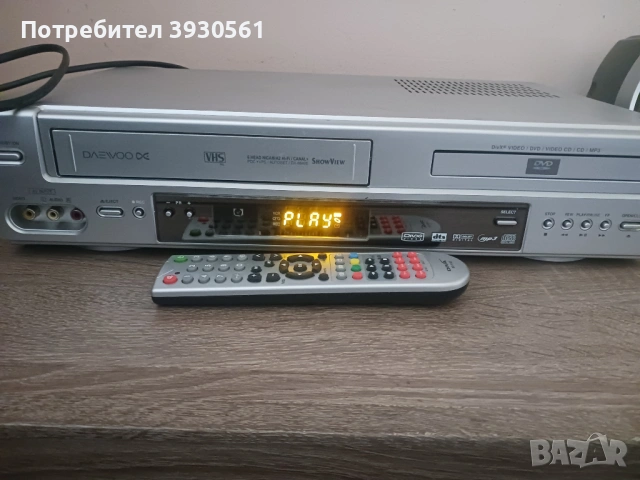 Combo Hifi dvd vhs player daewoo с дистанционно