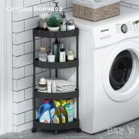 Ъглова въртяща се поставка Corner Storage Rack , снимка 2 - Органайзери - 52806832