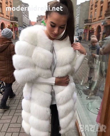Дамско луксозно палто лисица код 319, снимка 1 - Палта, манта - 31816308