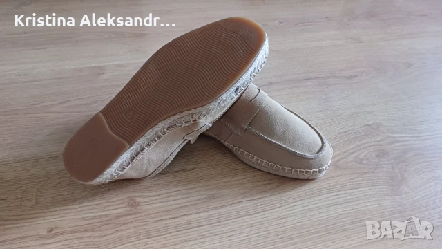 НОВИ Унисекс еспадрили от естествен велур, тип мокасини/лоуфъри, снимка 4 - Други - 50568336