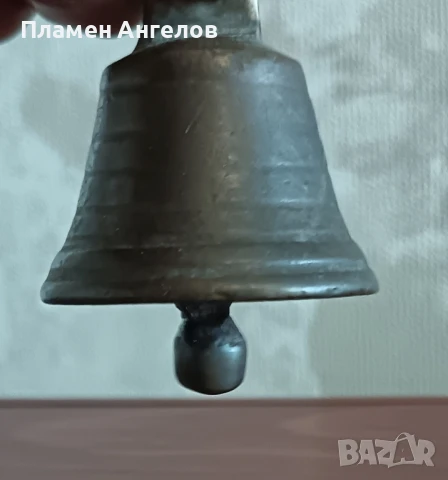 Бронзова камбанка, звънче, хлопка. , снимка 5 - Антикварни и старинни предмети - 50507300