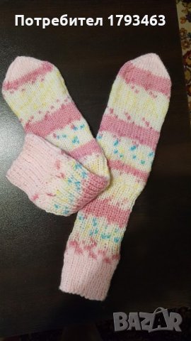 ръчно плетени дамски чорапи размер 36-37, снимка 2 - Рокли - 29338522