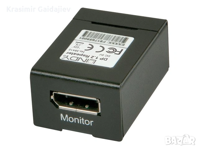 LINDY DisplayPort 1.2 удължител/ретранслатор, снимка 2 - Кабели и адаптери - 53083636