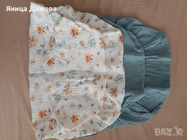 Муселинови чаршафи с ластик за количка 