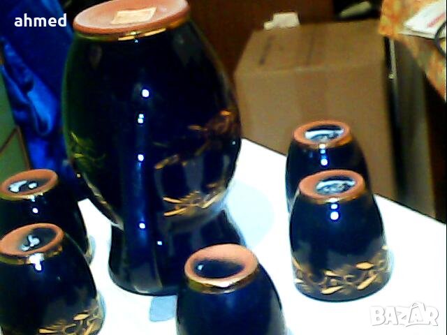 сервис на вино  арт деко, снимка 9 - Антикварни и старинни предмети - 39393847