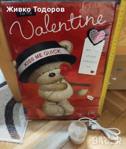 Порцеланови чинии 18,5см. комплект 6 бр.+1 (св.Валентин), снимка 6 - Чинии - 46226350