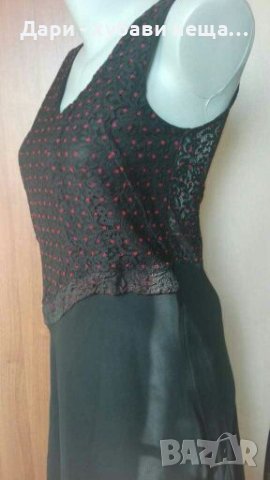 Френска рокля с дантела и прозрачен гръб🍀❤S,M❤🍀арт.4332