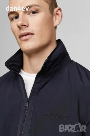 Преходно яке/ветровка Tommy Hilfiger Cotton Mix Stand Collar Jacket, снимка 2 - Якета - 54196005