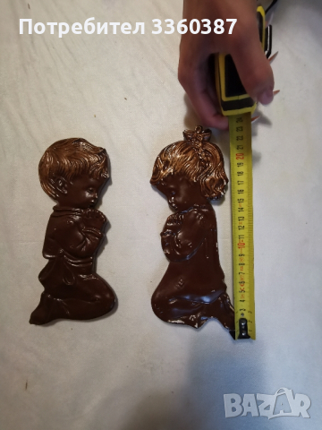ретро керамични молещи дечица за стена, снимка 3 - Декорация за дома - 44744562