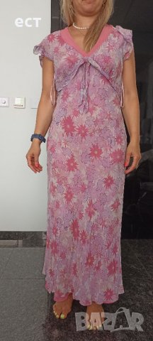 Рокля, естествена коприна 