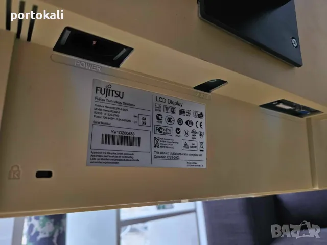 Монитор Fujitsu B22W-5 ECO 22" инча + кабели, снимка 10 - Монитори - 48844332