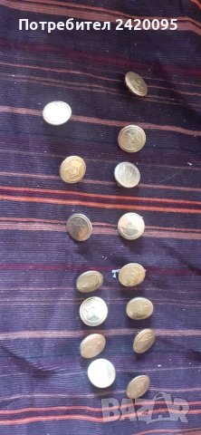 Стари железни копчета и значка-15 лв, снимка 1