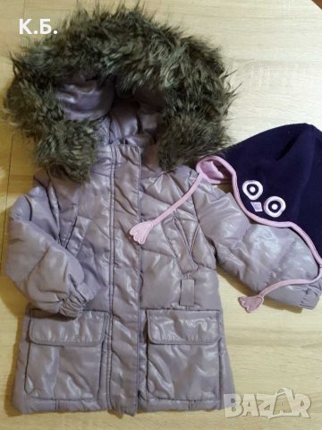 Зимно яке ,,BENETTON" с гъши пух + подарък шапчица, снимка 1 - Бебешки якета и елеци - 34317198
