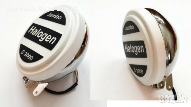 1 бр. хромирани СПОТ халогени 22,5см с ангелски очи за ролбар 24V, 70W , снимка 2 - Аксесоари и консумативи - 35528324