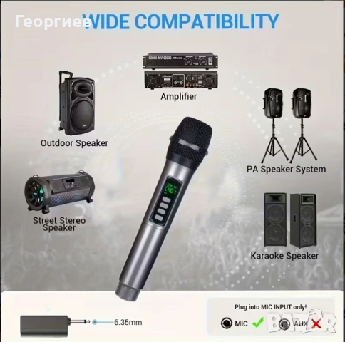 Безжичен микрофон с USB зареждане, снимка 5 - Микрофони - 53191191
