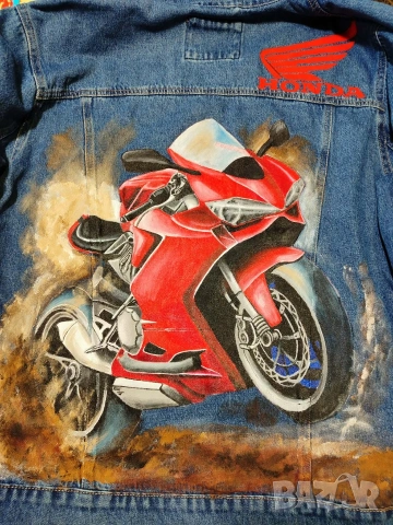 Яке с индивидуален ръчен дизайн – единствено по рода си, снимка 14 - Якета - 53298666