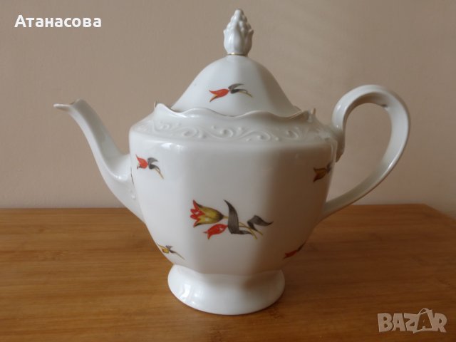 Немски порцеланов чайник КРМ 1940 г, снимка 9 - Аксесоари за кухня - 42798132