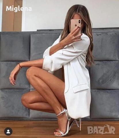 Дамско бяло сако 