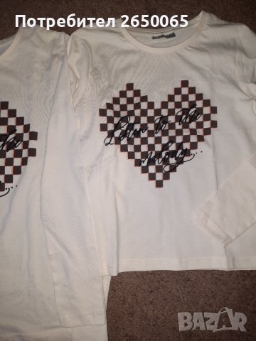 Блузки "сърце" за мама и дете , снимка 4 - Детски Блузи и туники - 39385154