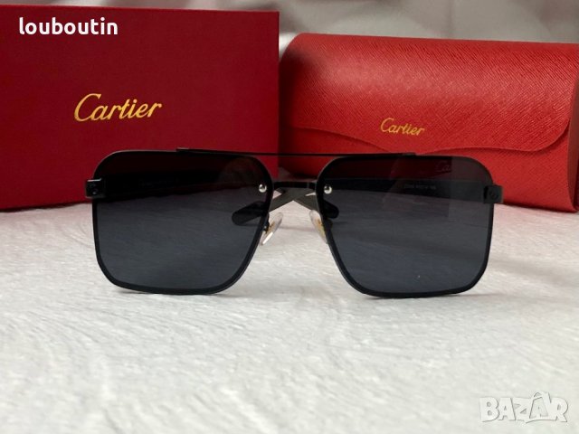 Cartier висок клас мъжки слънчеви очила с дървени дръжки, снимка 5 - Слънчеви и диоптрични очила - 42798493