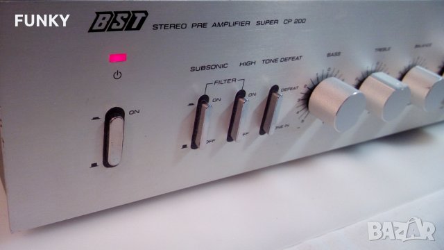 Stereo Pre. Amp. BST Super CP-200 & BST Super CM-200 Dual Mono Power Amplifier, снимка 6 - Ресийвъри, усилватели, смесителни пултове - 35030749