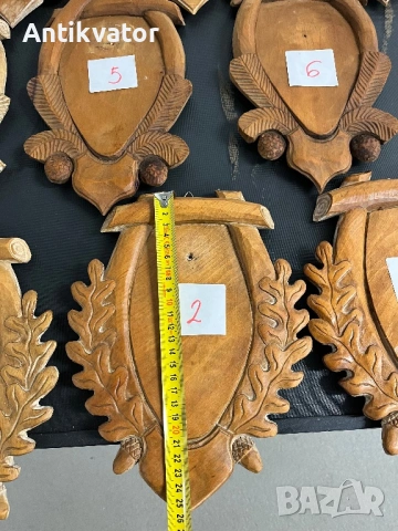 Дърворезбовани поставки за трофеи, снимка 3 - Декорация за дома - 54346357