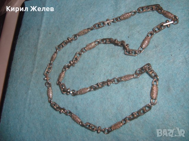 МНОГО ЗДРАВ ПОСРЕБРЕН СТОМАНЕН АРТ ЛАНЕЦ 3770, снимка 6 - Колиета, медальони, синджири - 35189015